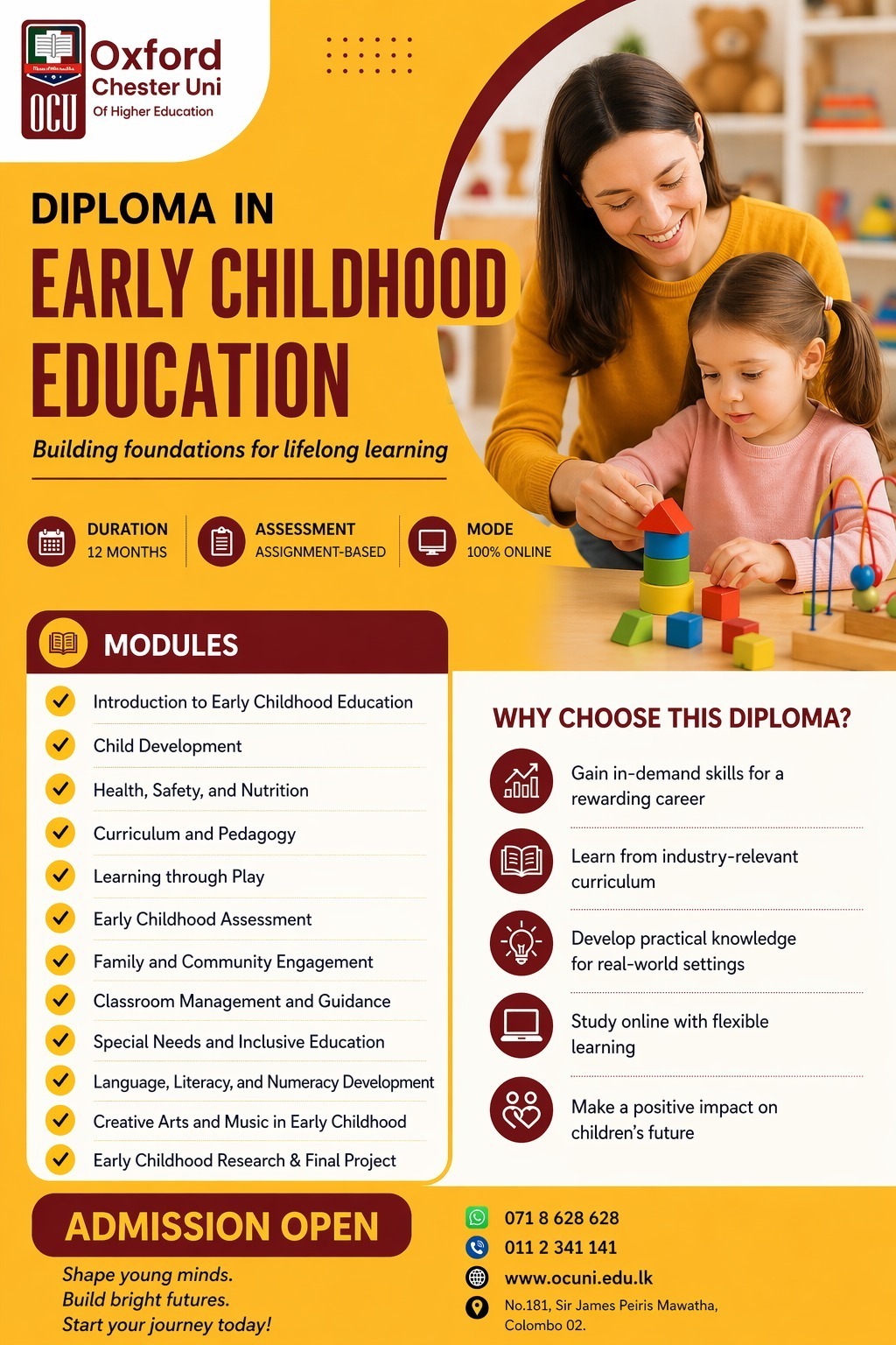 Diploma in Early Childhood and Education