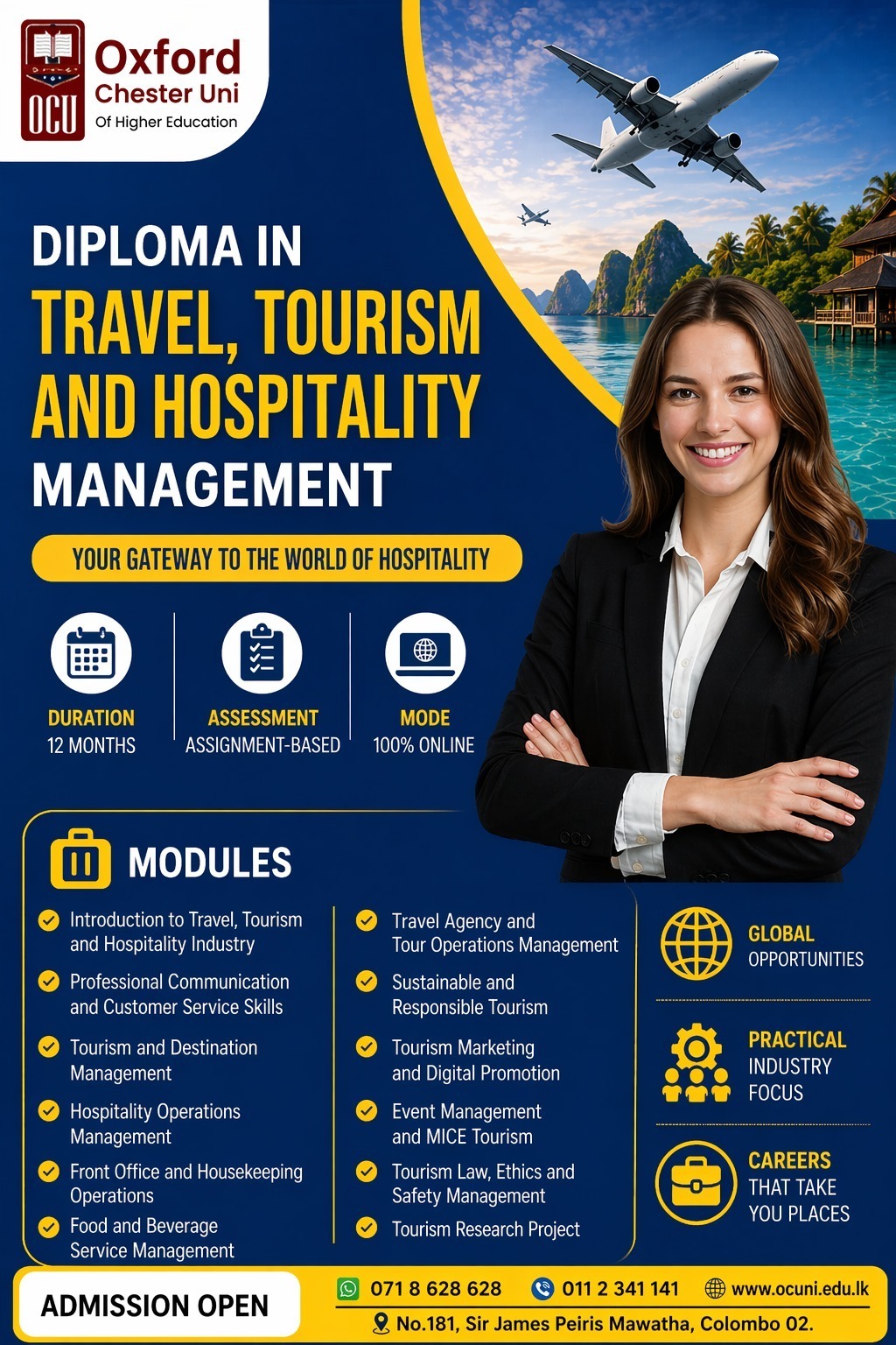 Diploma in Travel, Tourism and Hospitality Management